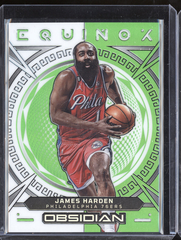 James Harden 2022-23 Panini Obsidian 23 Equinox Green 18/25