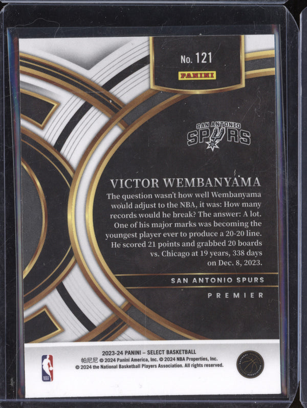 Victor Wembanyama 2023-24 Panini Select 121 Retail Blue RC