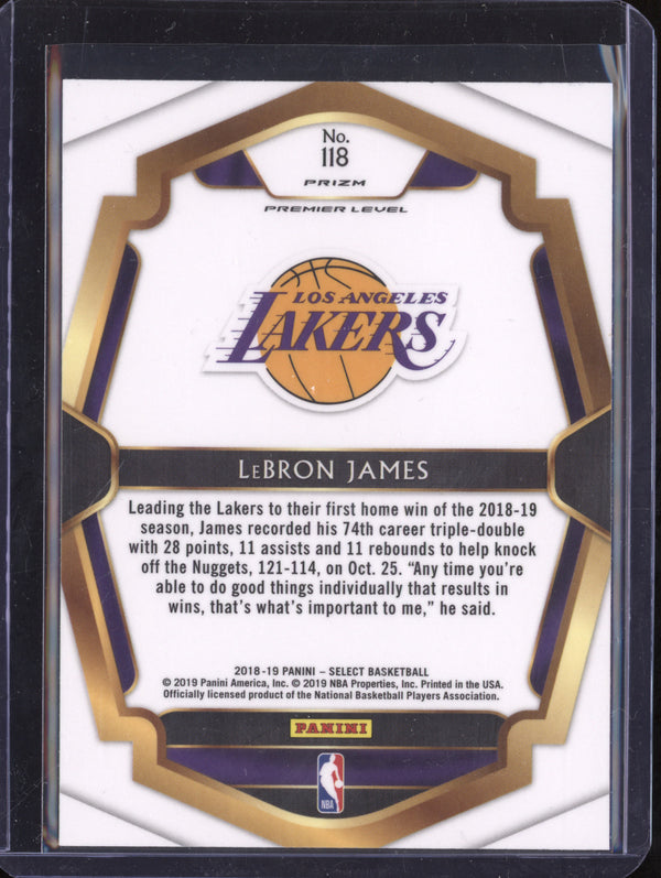 LeBron James 2018-19 Panini Select 118 Scope