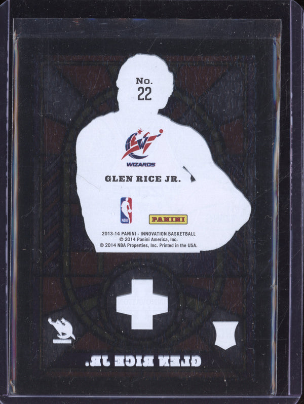 Glen Rice Jr 2013-14 Panini Innovation 22 Rookie Stained Glass RC