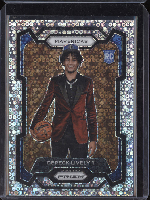 Dereck Lively II 2023-24 Panini Prizm 163 Fast Break Varitation RC