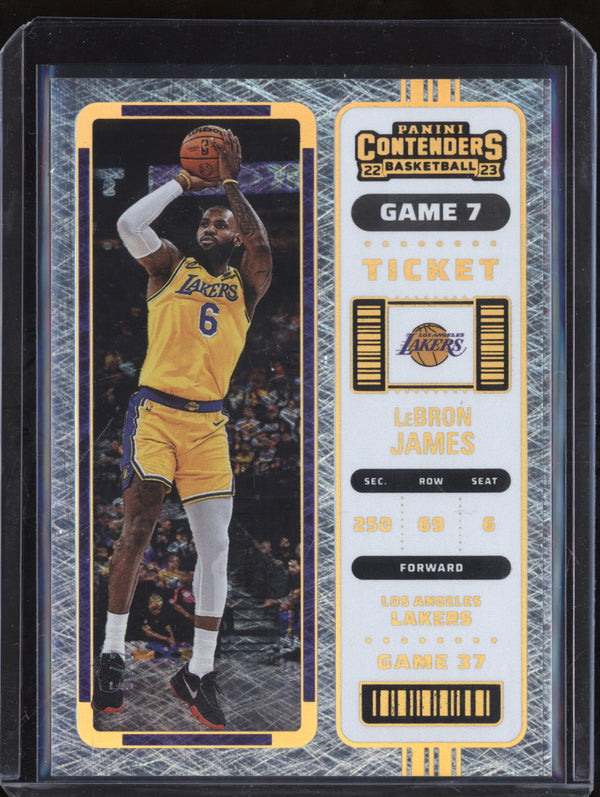 LeBron James 2022-23 Panini Contenders 36 Game 7 Ticket 5/7