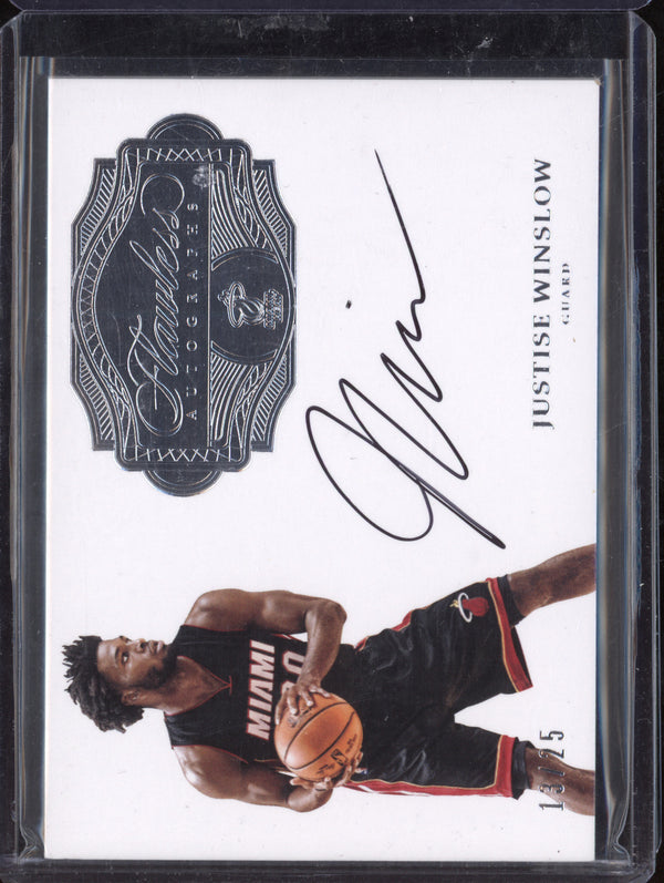 Justise Winslow 2016-17 Panini Flawless FA-JWI Flawless Auto 13/25