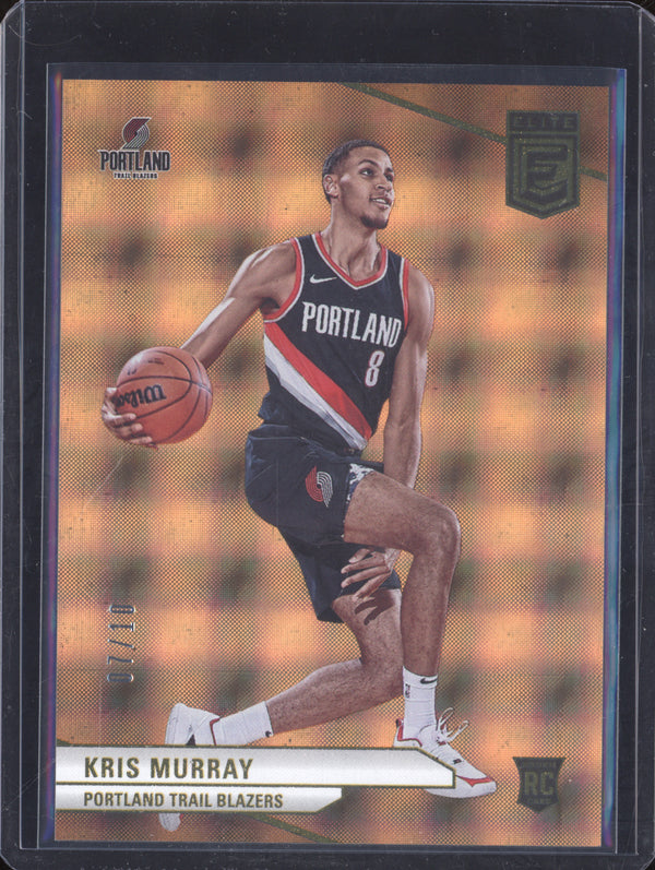 Kris Murray 2023-24 Panini Elite 248 Gold Asia RC 7/10