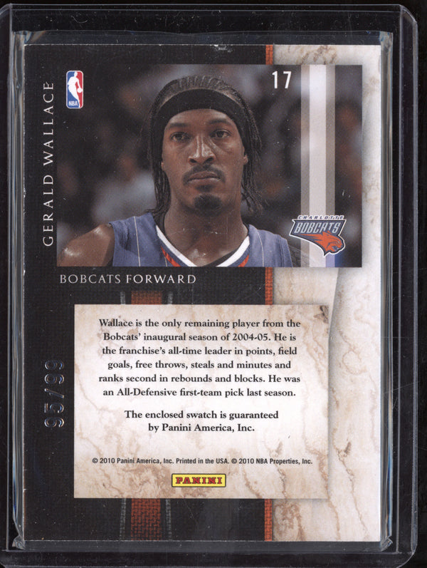 Gerald Wallace 2010-11 Panini Limited 17 Numbers Patch 95/99