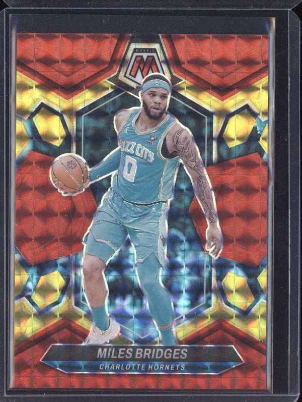 Miles Bridges 2023-24 Panini Mosaic 108 Red Yellow Choice 01/75