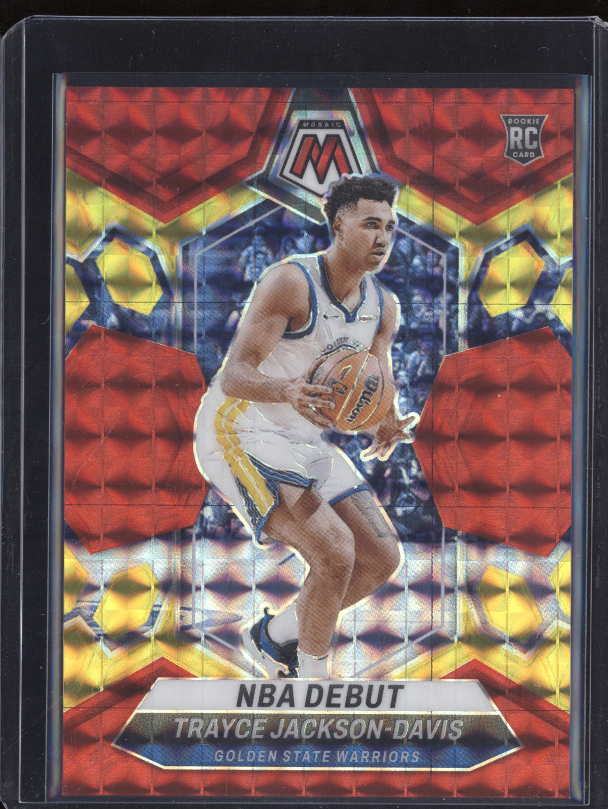 Trayce Jackson-Davis 2023-24 Panini Mosaic 254 Red Yellow Choice Debut RC 22/75