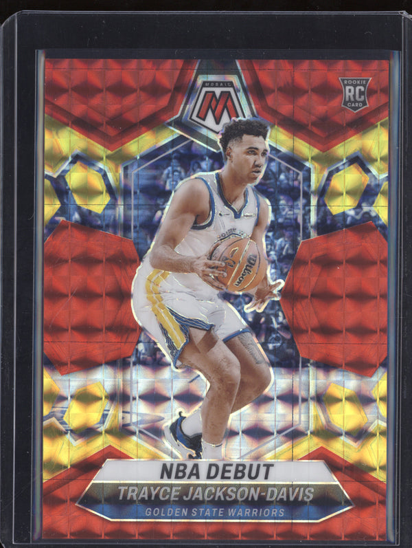 Trayce Jackson-Davis 2023-24 Panini Mosaic 254 Red Yellow Choice Debut RC 22/75