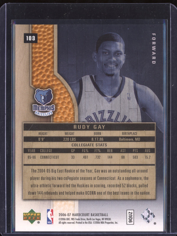 Rudy Gay 2006-07 Upper Deck Hardcourt 103 41/1750