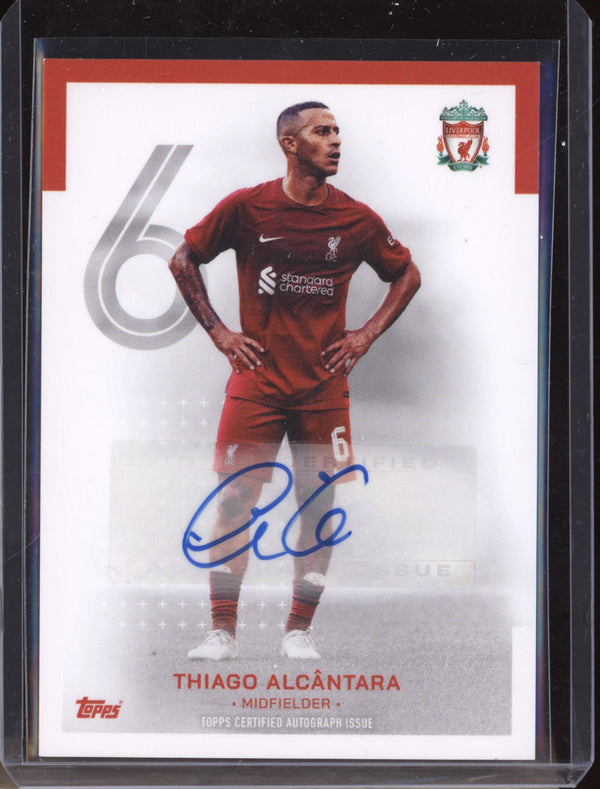 Thiago Alcantara 2023 Topps Liverpool Team Set AU-TA Auto