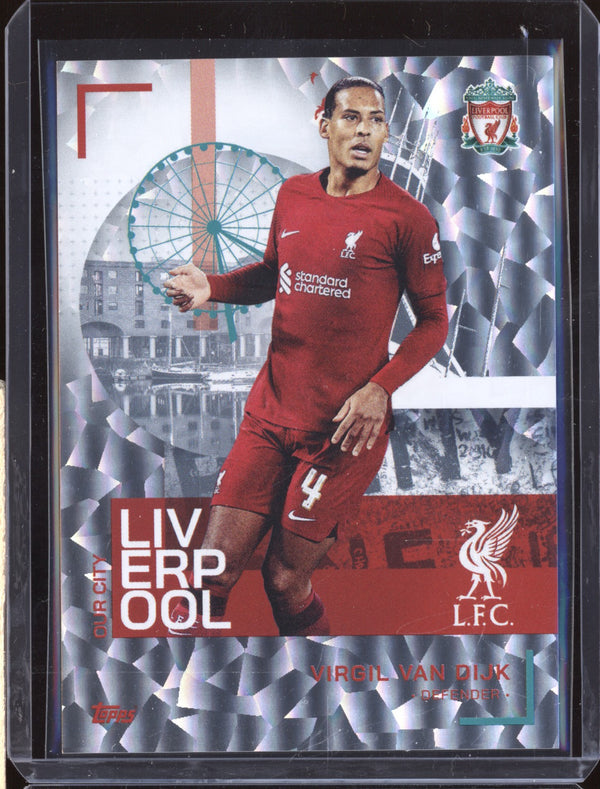 Virgil Van Dijk 2023 Topps Liverpool Team Set 32 Our City