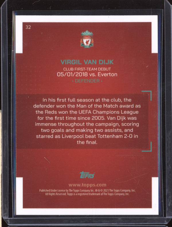 Virgil Van Dijk 2023 Topps Liverpool Team Set 32 Our City