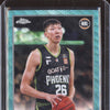 Zhou Qi 2023 Topps Chrome NBL 77 Aqua Wave RC 72/199