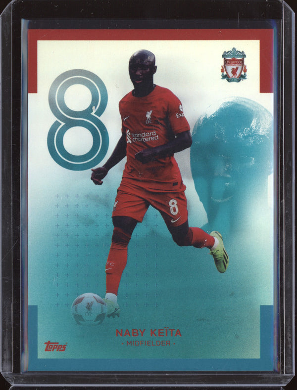 Naby Keita 2023 Topps Liverpool Team Set 28 Blue 22/175