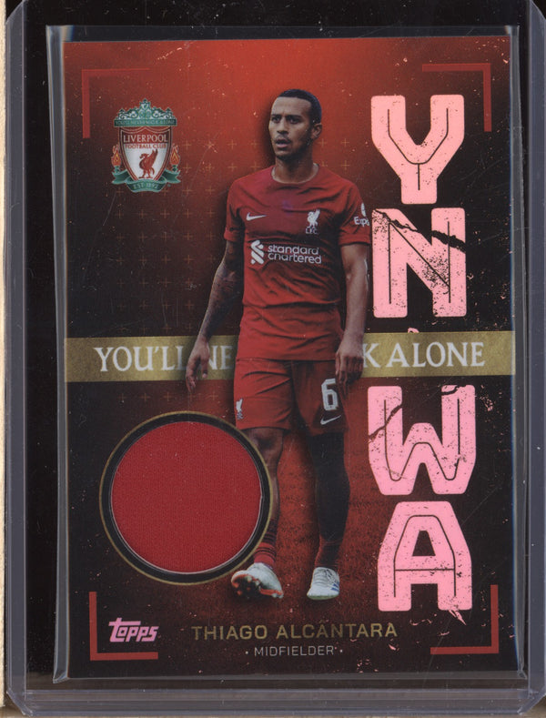 Thiago Alcantara 2023 Topps Liverpool Team Set RE-TA YNWA Relic 38/99