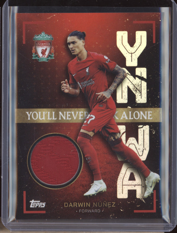 Darwin Nunez 2023 Topps Liverpool Team Set RE-DN YNWA Relic