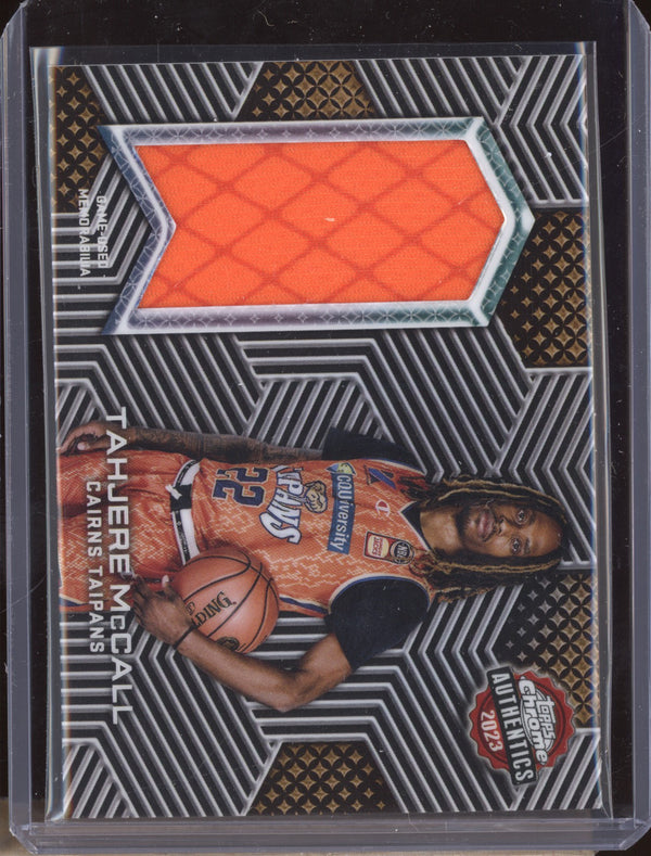 Tahjere McCall 2023 Topps Chrome NBL TCA-TM Authentics