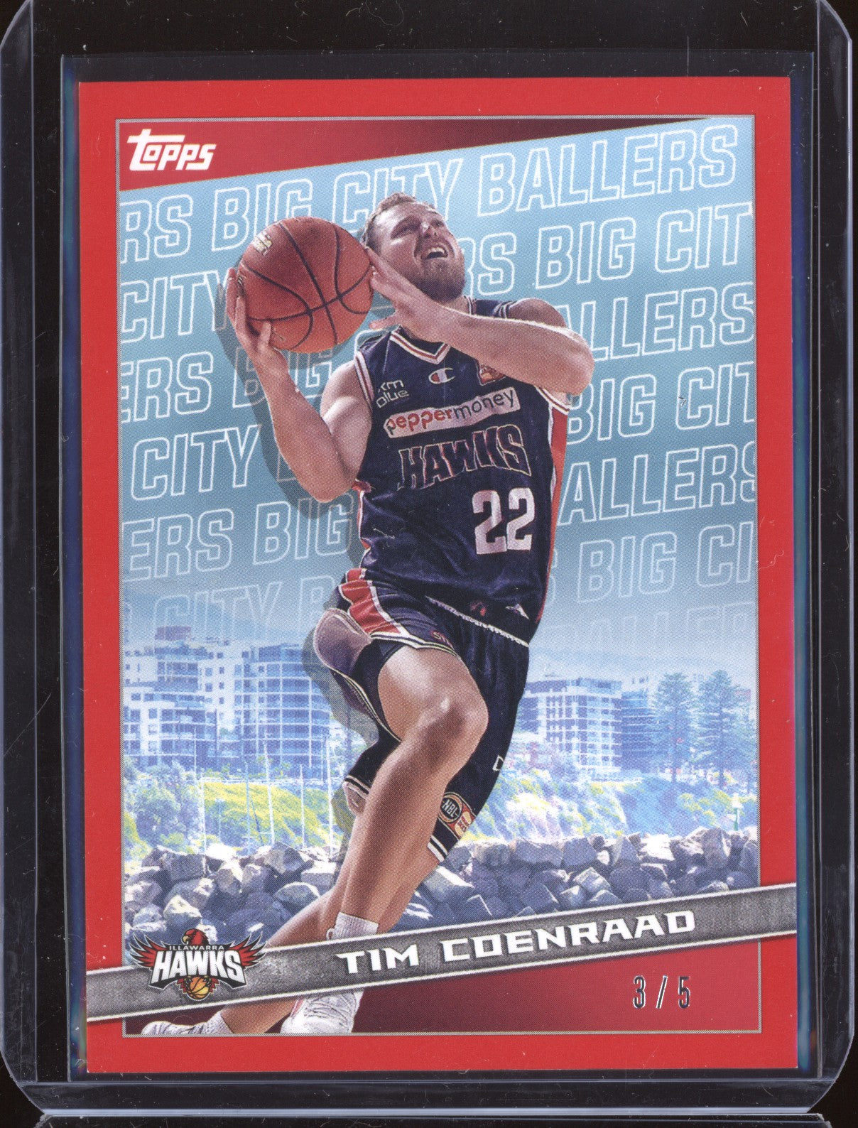 Tim Coenraad 2023 Topps NBL BCB-8 Big City Ballers Red 3/5