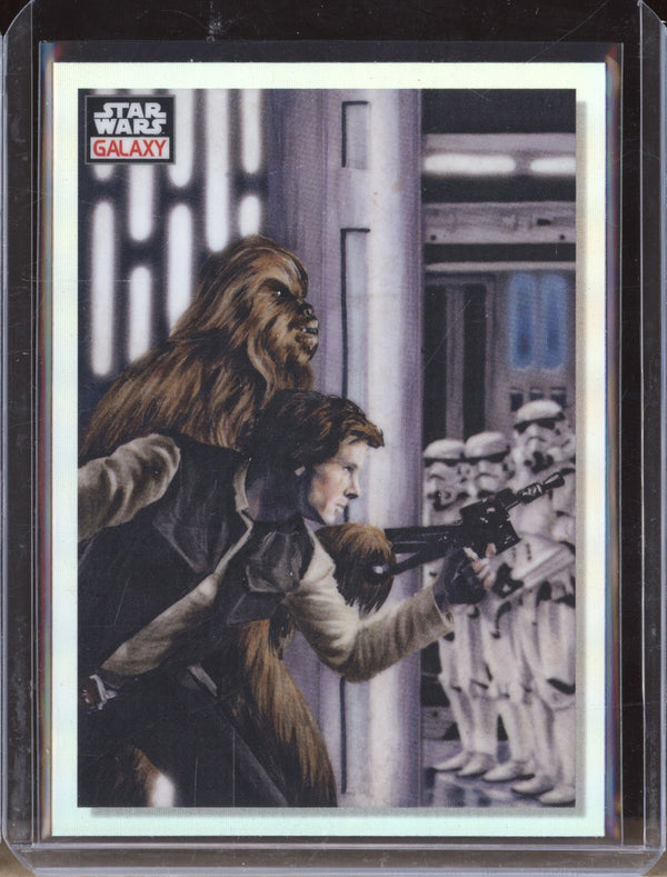 Sneaking Around Danger 2023 Topps Chrome Star Wars Galaxy 46 Refractor