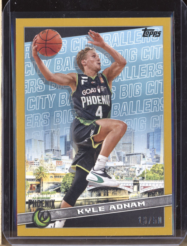 Kyle Adnam 2023 Topps NBL BCB-15 Big City Ballers Gold 18/50