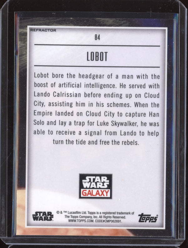Lobot 2023 Topps Chrome Star Wars Galaxy 84 Refractor