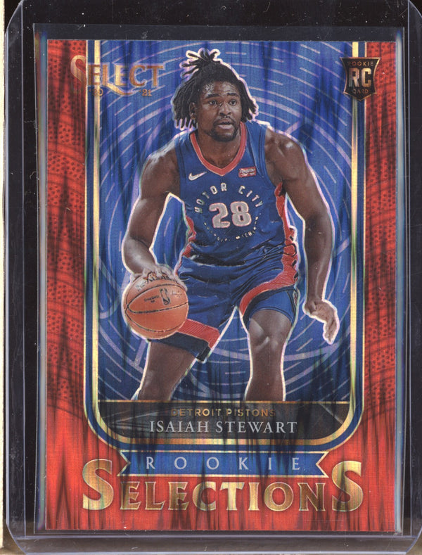 Isaiah Stewart 2020-21 Panini Select 27 Rookie Selections Red RC