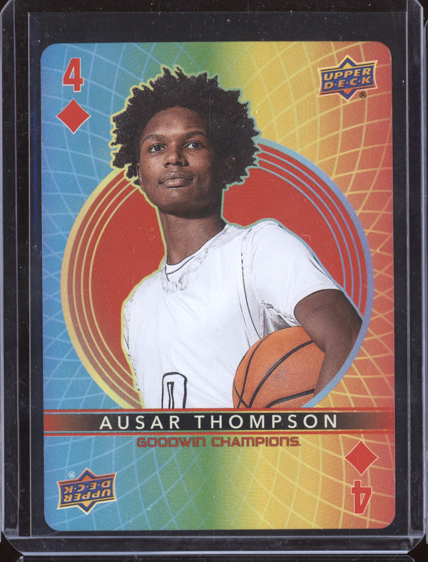 Ausar Thompson 2022 Upper Deck Goodwin Champions 4 Playing Cards