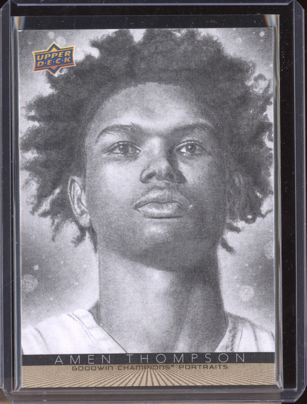 Amen Thompson 2022 Upper Deck Goodwin Champions P-21 Portraits