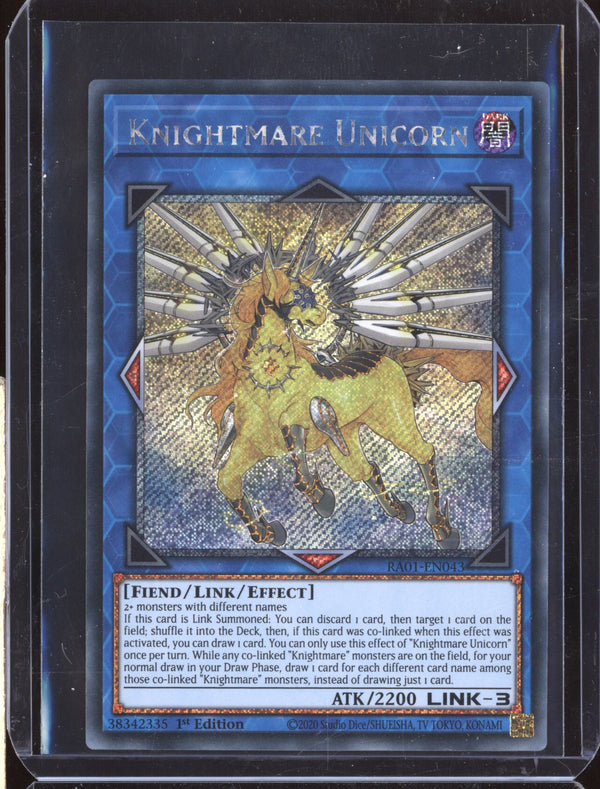 Knightmare Unicorn 2023 Yu-Gi-Oh! 25th RA01-EN043 Platinum Secret Rare