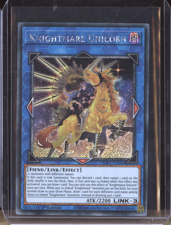 Knightmare Unicorn 2023 Yu-Gi-Oh! 25th RA01-EN043 Platinum Secret Rare