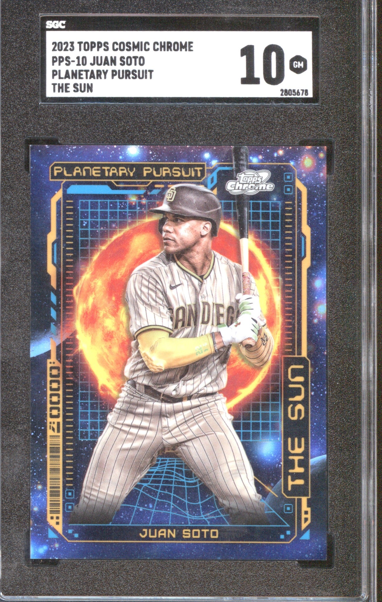 Juan Soto 2023 Topps Cosmic Chrome #PPS-10 Planetary Pursuit The Sun SGC 10