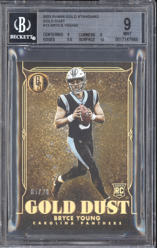 Bryce Young 2023 Panini Gold Standard GD-13 Gold Dust RC 5/24 BGS 9