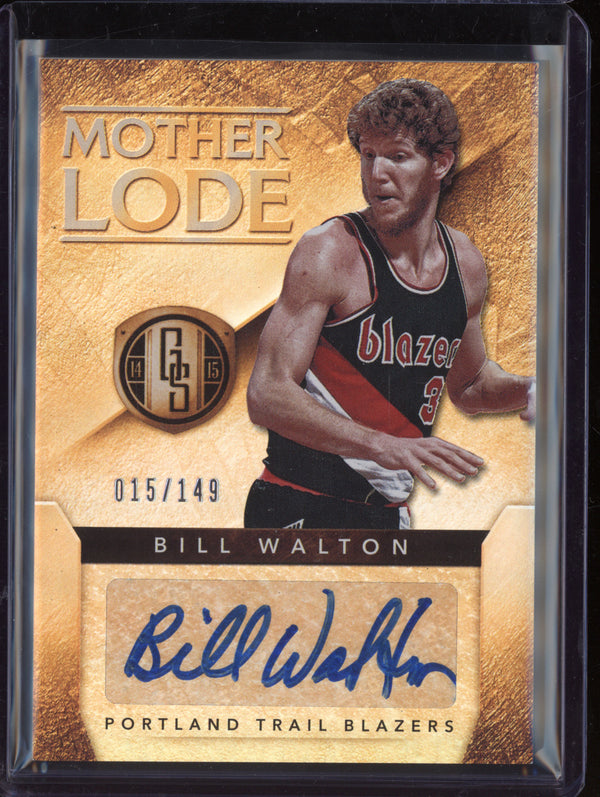 Bill Walton 2014-15 Panini Gold Standard 28 Mother Lode Auto 15/149