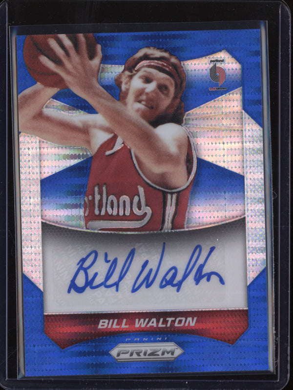 Bill Walton 2014-15 Panini Prizm 8 Blue Pulsar Auto Jersey Number 32/149