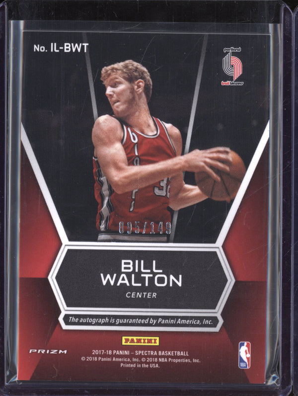 Bill Walton 2017-18 Panini Spectra Illustrious Legends Signatures Auto 95/149