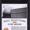 Clyde Drexler 2013-14 Panini Select 11 Hall Selections Purple Auto 23/30