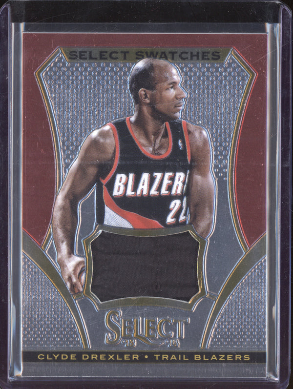 Clyde Drexler 2013-14 Panini Select 24 Select Swatches Jersey