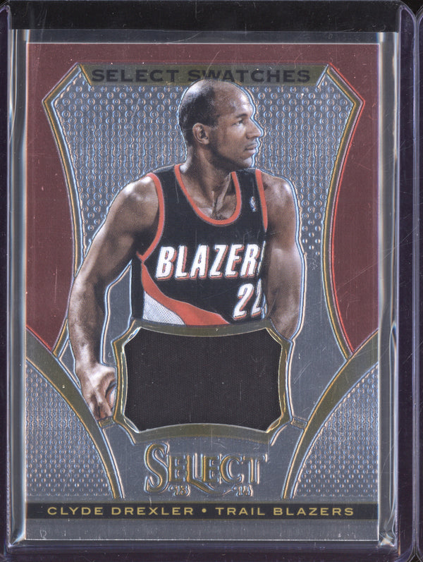 Clyde Drexler 2013-14 Panini Select 24 Select Swatches Jersey