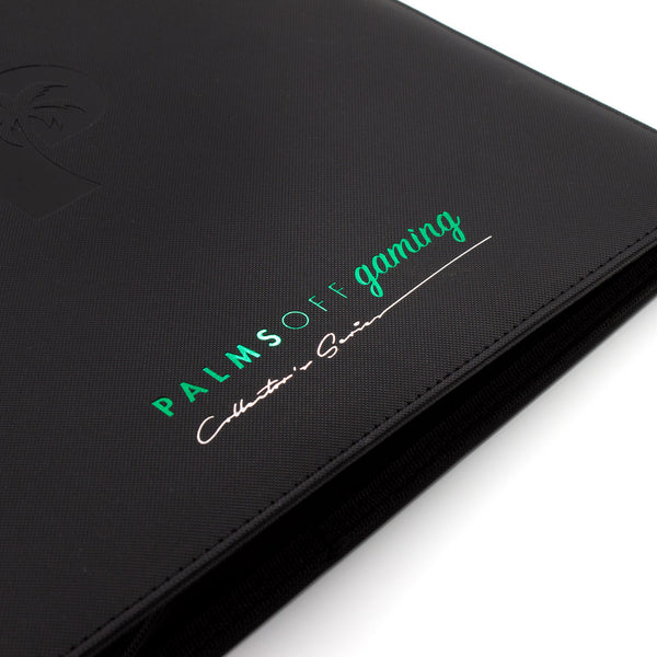 Palms Off Collector's Series 12 Pocket Zip Trading Card Binder - BLACK