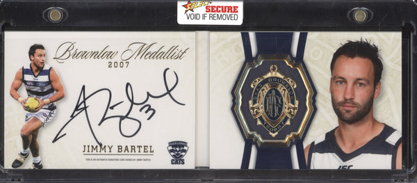 Jimmy Bartel 2024 Select Brownlow Medallist 2007 Booklet Signature 60/150