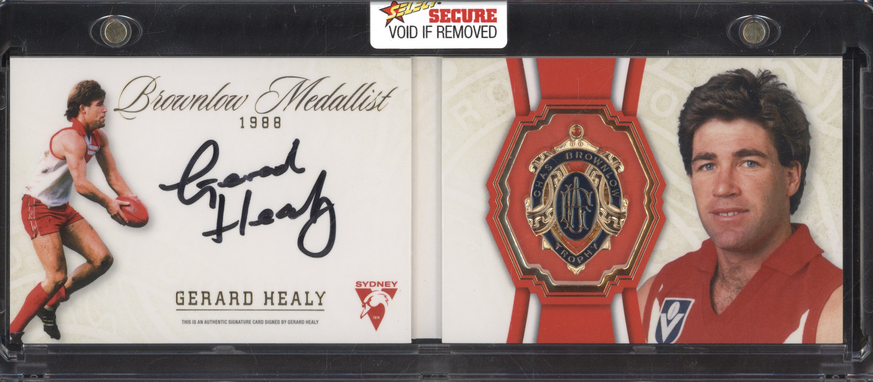 Gerard Healy 2024 Select Brownlow Medallist 1988 Booklet Signature 108/150