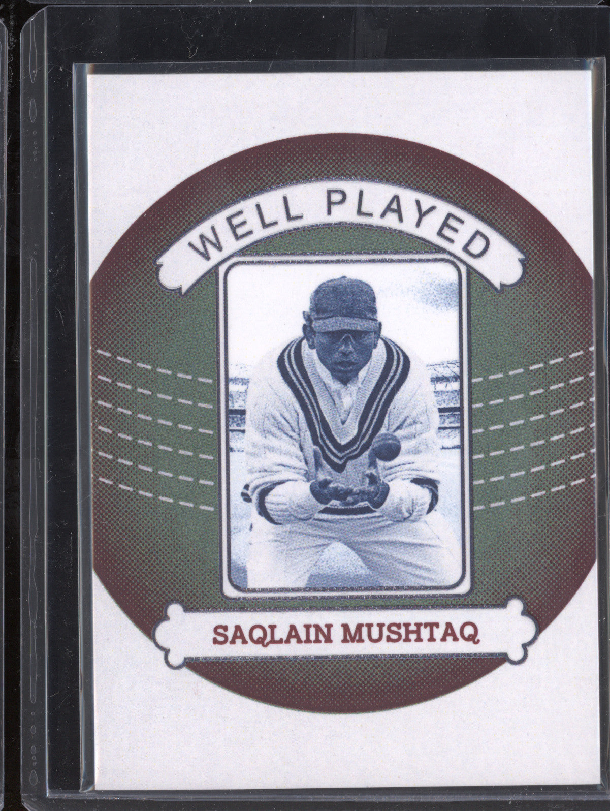Saqlain Mushtaq 2024 Futera Vintage Cricket WP25 Well Played 2/9