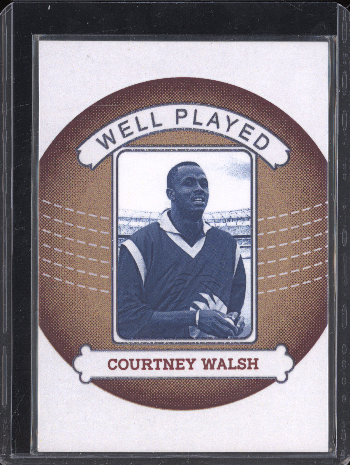 Courtney Walsh 2024 Futera Vintage Cricket WP05 Well Played 12/18