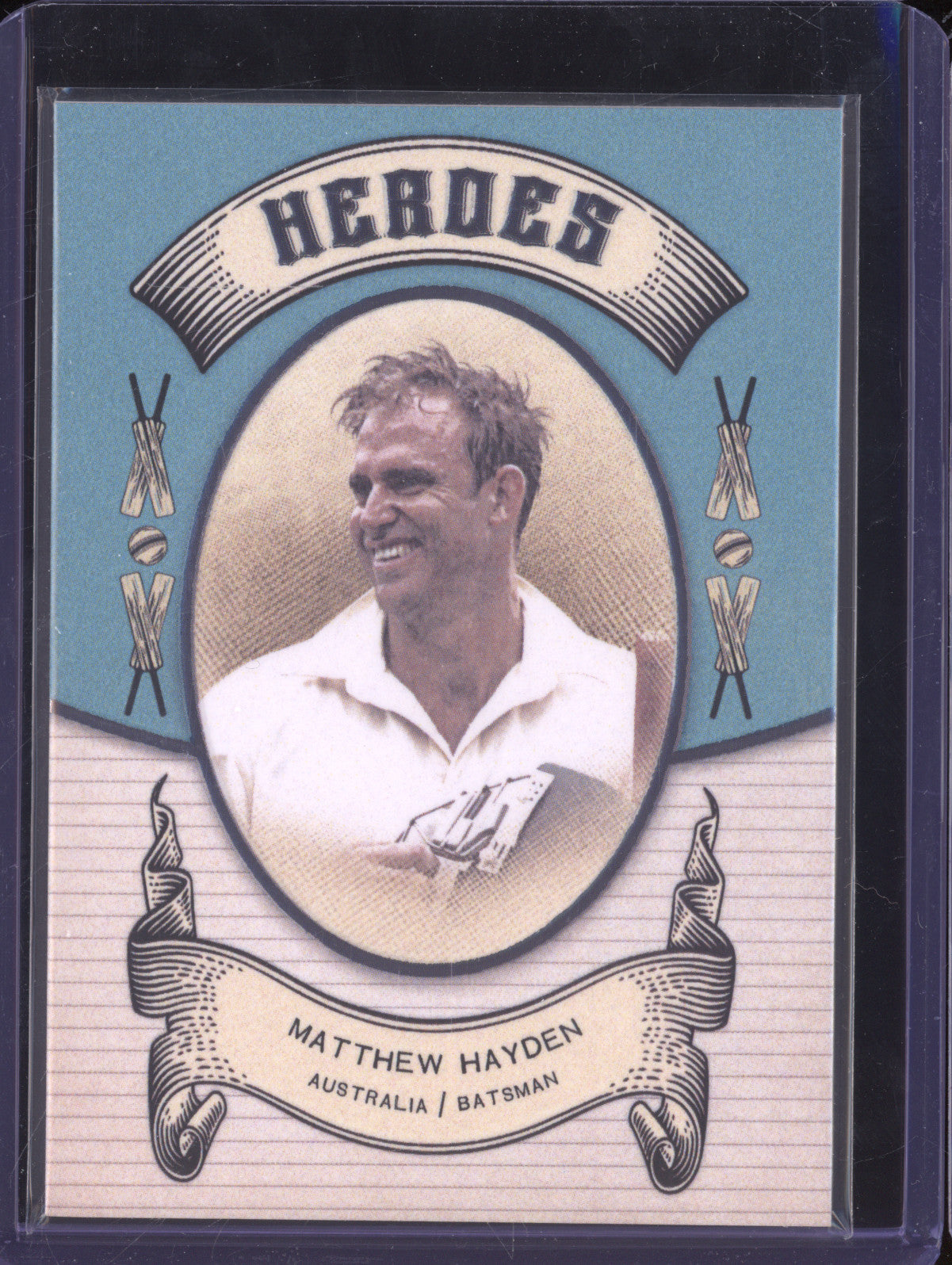 Matthew Hayden 2024 Futera Vintage Cricket VC17 Heroes 8/250