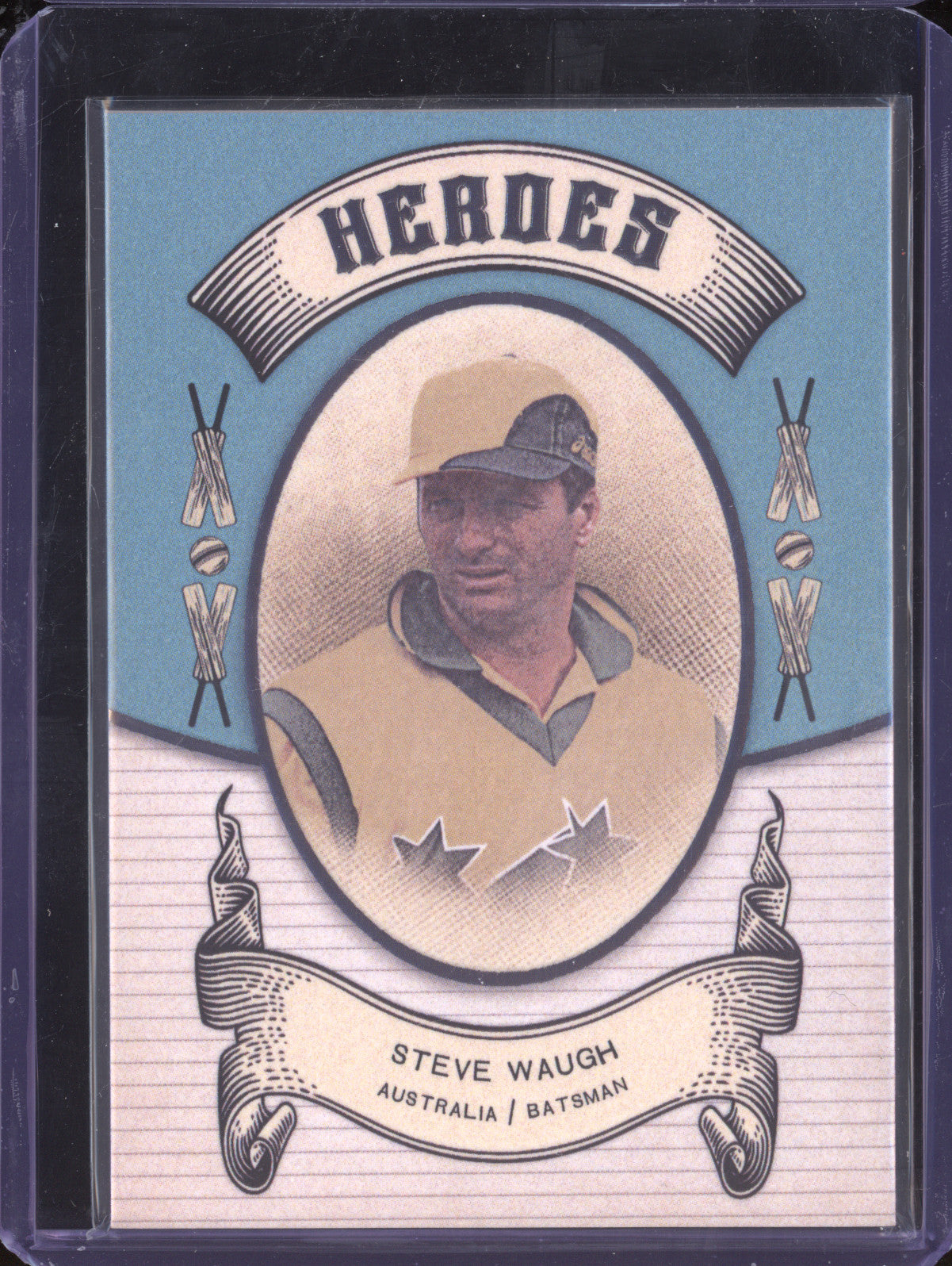 Steve Waugh 2024 Futera Vintage Cricket VC23 Heroes 47/250