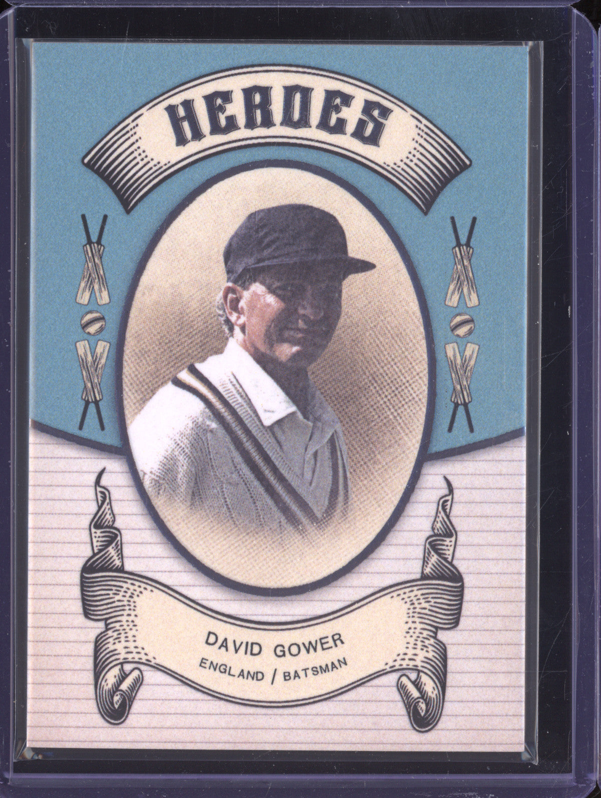 David Gower 2024 Futera Vintage Cricket VC19 Heroes 5/250