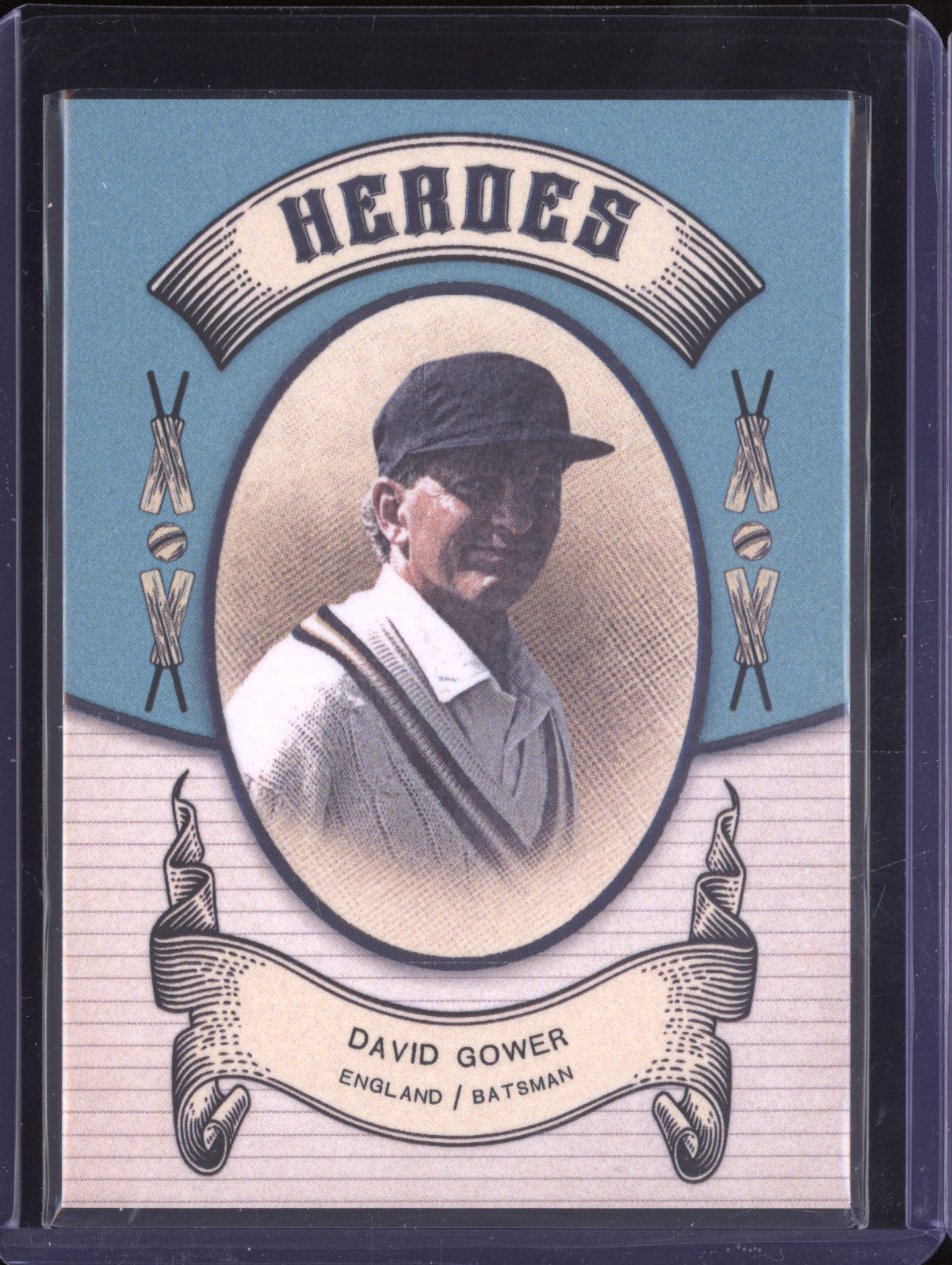 David Gower 2024 Futera Vintage Cricket VC19 Heroes 103/250