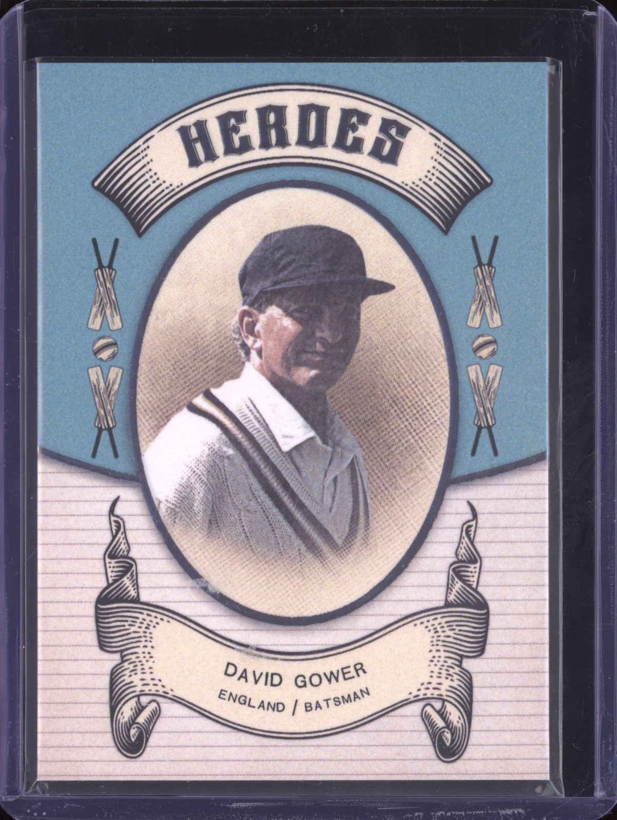 David Gower 2024 Futera Vintage Cricket VC19 Heroes 45/250