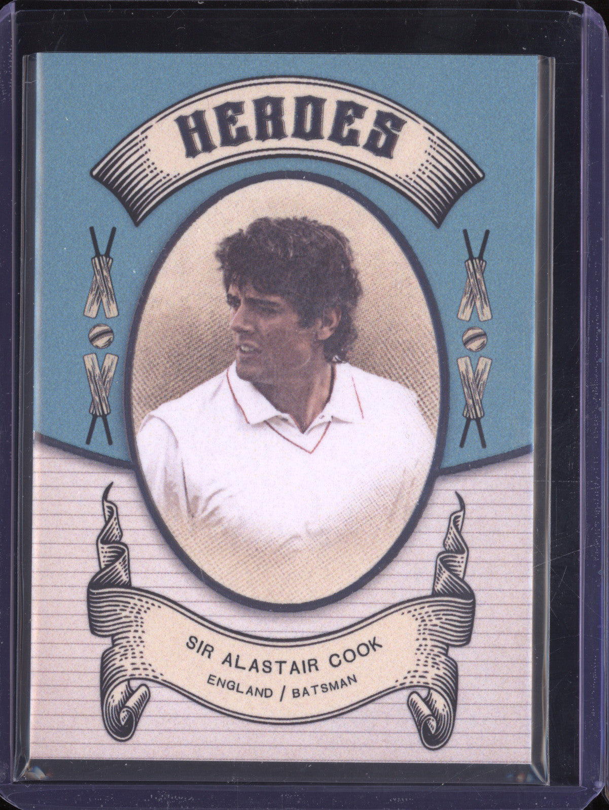 Sir Alastair Cook 2024 Futera Vintage Cricket VC20 Heroes 10/250