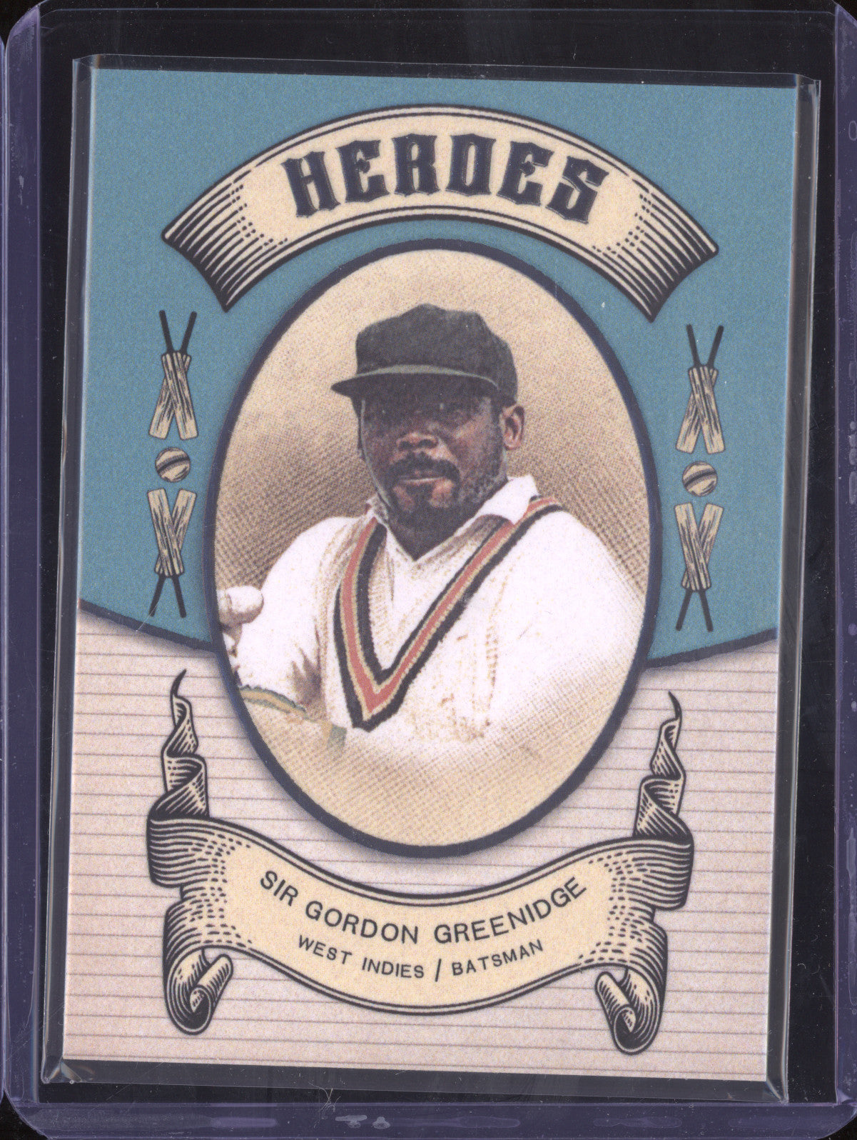 Sir Gordon Greenidge 2024 Futera Vintage Cricket VC13 Heroes 18/250
